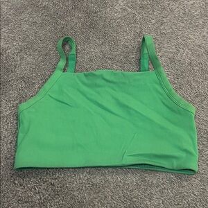 Aerie Green Ribbed Bralette